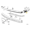 BMW Priekinis Dešinysis Bamperis 3 E21 1976 1982 Originalus 51111880448