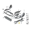 BMW Priekinis Dešinysis Sėdymo Šoninis Slankikas 5 F07 GT F10 F11 7 F01 F02 Originalus 52109175064