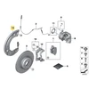 BMW Priekinis Kairės Pusės Stabdžių Dulkių Skydelis G30 G31 G32 G11 G12 G14 G15 Originalus 34106861797