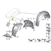 BMW Priekinis Kairys Galinio Rato Dėklas F20 F21 51717260709 Originalus 51717260709