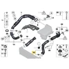 BMW Priekinis Kairys Intercoolerio Vamzdis E88 E82 E90 E91 E92 E93 X1 Originalus 13717590304