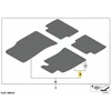 Bmw Priekinis Kairys Kilimėlis Velours Lhd Mini R56 R55 R57 Originalus 51479181187