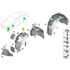 BMW Priekinis Kairysis Ratai Dangtelis 7 G11 G12 Originalus 51717493365