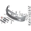 BMW Priekinis Numerio Plokštės Laikiklis 6 F06 F12 F13 Originalus 51137224771