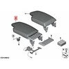 BMW Priekinis Vidurinis Rankenos Pagalvė Odos 3 F30 316d 318d 320d Originalus 51169285156