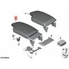 BMW Priekinis Vidurinis Rankenos Pagalvė Odos 3 F30 316d 318d 320d Originalus 51169285156