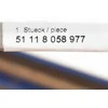 BMW Priekinis Žemutinis Bamperio Tvirtinimas F45 F46 F48 F39 51118058977 Originalus 51118058977
