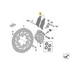 BMW Priekinių Stabdžių Plokštelių Komplektas K15 G 650 X 2007 Originalus 34117711498