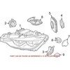 BMW F30 F31 LCI priekinių žibintų restauravimo rinkinys Mažų dalių rinkinys Originalus 63117419610