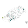 BMW Prievadų jungtis E81 E87 E88 E82 F40 E60 E61 E63 E64 E65 E66 G11 G12 G14 G15 X1 X5 Originalus 61138387220