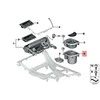 BMW Puodelio Laikiklis Centrine Konsolė Viduryje 5 F10 F11 Originalus 51169277269
