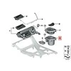 BMW Puodelio Laikiklis Centrine Konsolė Viduryje 5 F10 F11 Originalus 51169277269