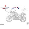 BMW R 1200 GS R 1250 GS Priekinis Rato Dangtelis Kairys Originalus 51149457651
