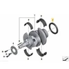 BMW R galinio alkūninio veleno alyvos sandariklis originalus 11118551418