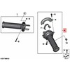 Bmw R1200GS R1200GSA Dešinioji Rankena Originalus 61317673550