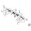 BMW R13 adapterio posūkių indikatoriaus laikiklis originalus 63237723439