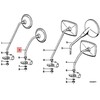 BMW R50 dešinysis veidrodėlis Originalus 51161231693