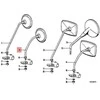 BMW R50 R60 R75 kairės pusės veidrodėlis originalus 51161231692