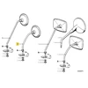BMW R50 R60 R75 kairės pusės veidrodėlis originalus 51161231692