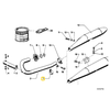 BMW R50 R60 R75 R80 Dešinės Pusės Vamzdžio Sraigto Klemas Originalus 18211230432