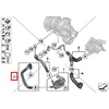 BMW R55 R55N R56 R56N R57 turbokompresoriaus aušinimo skysčio žarna Originali 11537565432