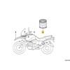 BMW R80 259 R65 K569 purškiamų dažų rinkinys Alpinweiss III Unicolor originalus 51912407535