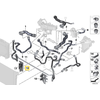BMW Radiator Connection Hose Clip F07 F10 F11 F06 F12 F13 F01 F02 Originalus 17127613139