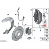 BMW Remonto kauptas stabdžių kaladės 1 F40 116d 118d 120d Originalus 34106888634