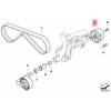 Bmw Riemenspanner E46 E60 E61 E65 E83 E53 Originalus 64557786711