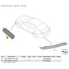BMW šoninių gabaritinių žibintų žibintų mazgas priekinis kairysis 63147295541 originalus