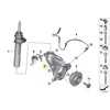 BMW Sraigės guolis, kameros korekcija, dešinysis 1 F40 F44 F45 F46 X1 F48 X2 F39 MINI F54 F60 Originalus 31216876852