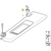 Bmw Sun Visor Bracket E92 E60 E61 X3 F25 Originalus 51167066647