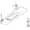 Bmw Sun Visor Bracket E92 E60 E61 X3 F25 Originalus 51167066647