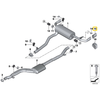 BMW Užpakalinio Ausylės Galas Juodas Chromas Dešinys 5 G30 G31 G32 G11 Originalus 18308631961