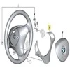 BMW Vairo Padas Juodas Chromas Pearlglos 1 E88 E82 X1 E84 Originalus 32306853142