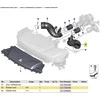BMW variklio oro įsiurbimo žarnelė kairėje 13717848382 originali