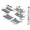 BMW Variklio Skyrius Uždengimas Galinis 5 G30 7 G11 Originalus 51757340171