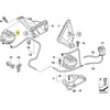 BMW Variklio Stovės Atrama Dešinė 7 E65 22116770796