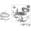 Bmw Veidrodžio Atraminis Žiedas G20 G21 Originalus 51167498198