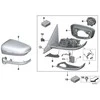 Bmw Veidrodžio Atraminis Žiedas G20 G21 Originalus 51167498198