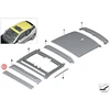 BMW Vėjo Šiaudo Rėmo Dėklas I3 I01 120Ah Originalus 54109466725