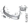 BMW vilkimo akies priekinis dangtelis, gruntuotas, originalus 51117427448