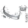 BMW vilkimo akies priekinis dangtelis, gruntuotas, originalus 51117427448