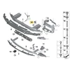 BMW Viršutinė Bumperio Skersinė Atramos Šarvuotė Originalus 51117357203