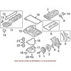 BMW vožtuvo dangtelio tarpiklių rinkinys 11128636546 Originalus