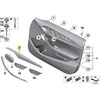 BMW X1 E84 Dešinės Durų Apskaičiavimas Satinsilber Matt Originalus 51422991390