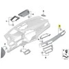 Bmw X1 F48 Priekinis Dešinysis Panelės Aplankas Sidabras Originalus 51459347739