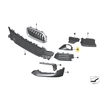 BMW X2 F39 Dešinės Pusės Rūko Žibintų Dangtelis Originalus 51117435124