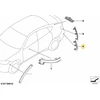 BMW X2 F39 Galinis Kairys Bumperio Atspindėtuvė Originalus 63148053175