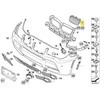BMW X3 E83 (2008-2011) Kairysis Priekinis Inkstų Grotelės Originalus 51113420087